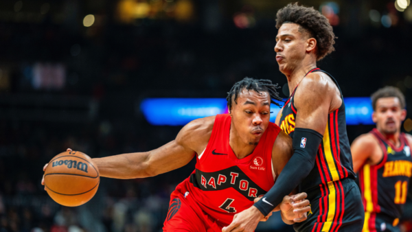 Quickley, Barnes lead Raptors to narrow win over Hawks