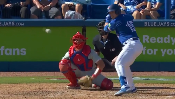 Blue Jays’ Serven clears the bases with three-RBI double vs. Phillies